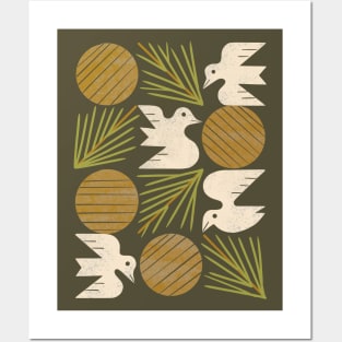 Pine Forest Doves Posters and Art